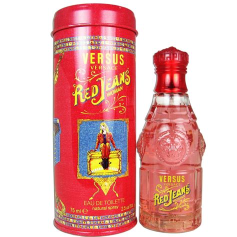 Versace Red Jeans for Women Eau De Toilette Spray, 2.5 Ounce.